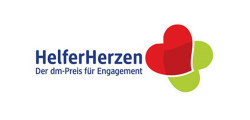 Das Bild zeigt das Logo des Wettbewerbes HelferHerzen