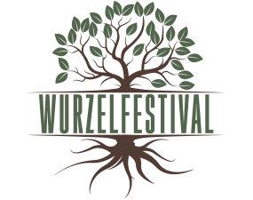Das Bild zeigt das Logo vom Zurück zu den Wuzeln Festival