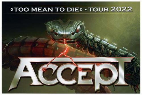 Das Bild zeigt das Tourplakat von Accept