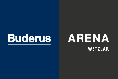 Das Logo der Bruderus Arena Wetzlar.