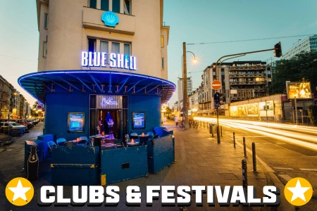 Das Blue Shell in Köln steht für die Clubs und Festivals in NRW. Der Club liegt direkt zwischen zwei Straßen und ist von aussen durch seine grelle blaue Farbe gut zu erkennen.Der Club und sein Informationen zur Barrierefreiheit stehen hier für den Postleitzahlenbereich 5