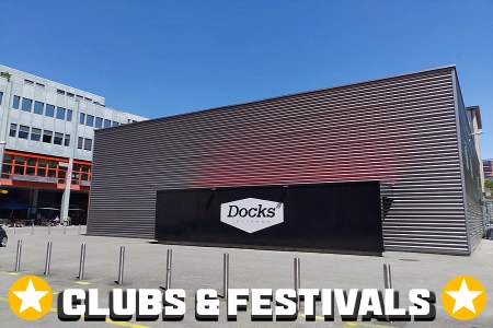 Das Les Docks in Lausanne steht stellvertretende für die Informationen zur Barrierefreiheit der Clubs und Festivals Schweiz